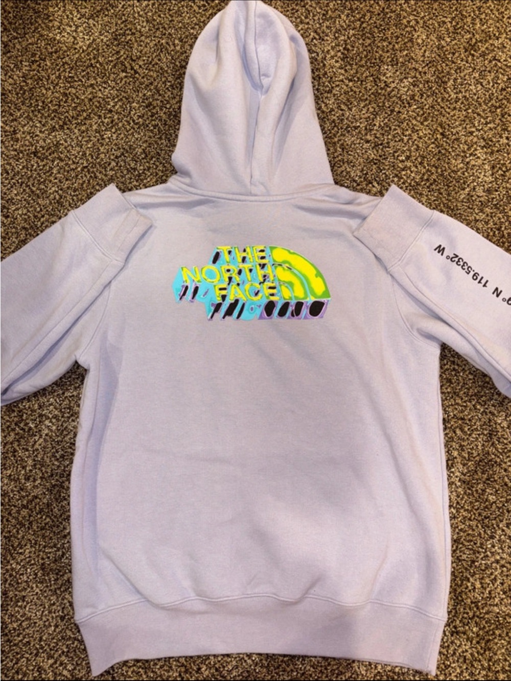 Men’s Purple The North Face Hoodie - Picture 3 of 4